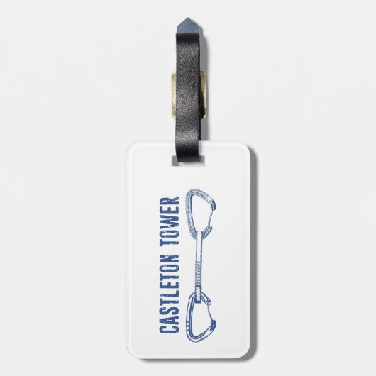 Castleton Tower Klettern Gepäckanhänger (Rückseite vertikal)