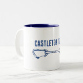 Castleton Tower Klettern Zweifarbige Tasse (Vorderseite Links)
