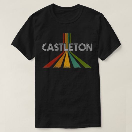 Castleton Vermont Vintag Retro T-Shirt (Design vorne)