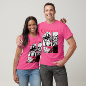 Castlevania Schwarz Weiß Comic Panels T-Shirt (Unisex)