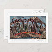 Castlewood, Colorado - Große Buchstabenszenen Postkarte (Vorne/Hinten)