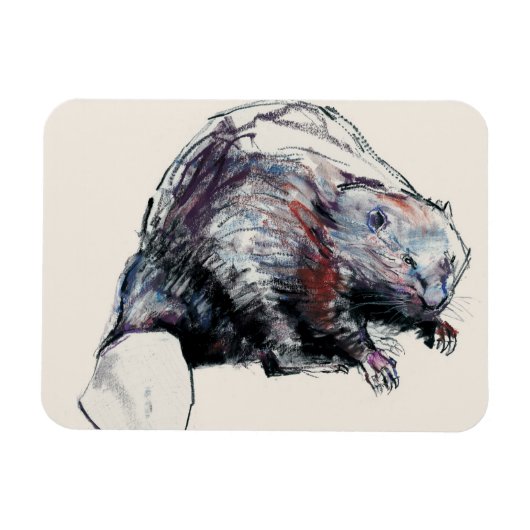 Castor Fibre 2001 Magnet (Horizontal)