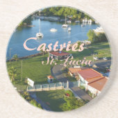 Castries Saint Lucia Caribbean Island Getränkeuntersetzer (Vorne)