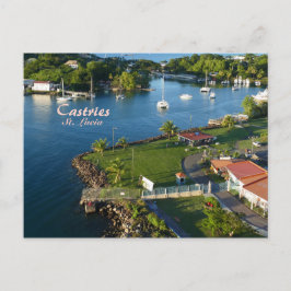 Castries Saint Lucia Caribbean Island Postkarte