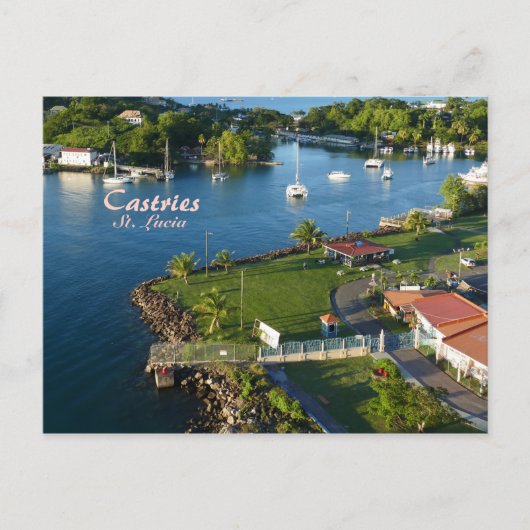 Castries Saint Lucia Caribbean Island Postkarte (Vorderseite)