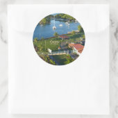 Castries Saint Lucia Caribbean Island Runder Aufkleber (Tasche)