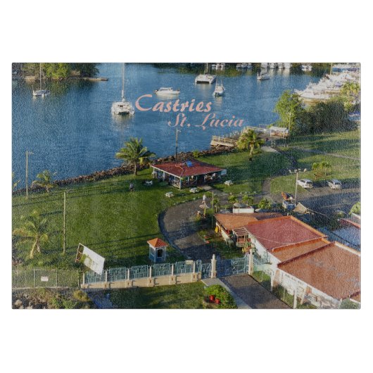 Castries Saint Lucia Caribbean Island Schneidebrett (Vorderseite)