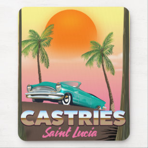 Castries Saint Lucia exotische tropische Reise-Pos Mousepad