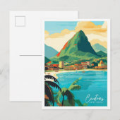 Castries Saint Lucia Postkarte (Vorne/Hinten)