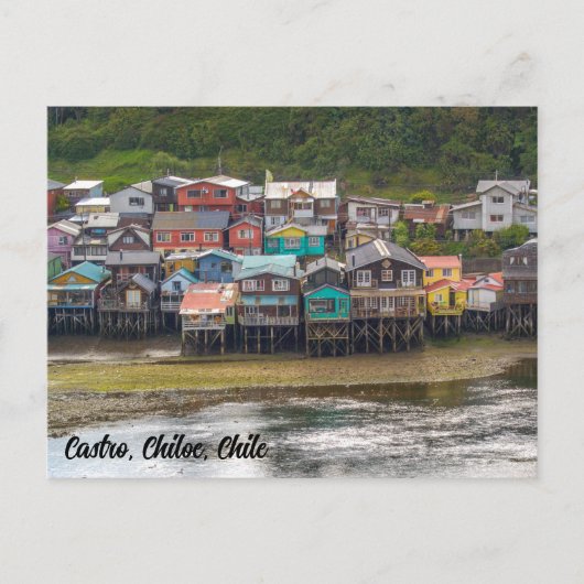 Castro, Chiloe, Chile Postkarte (Vorderseite)