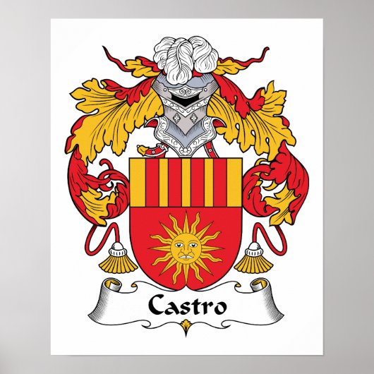 Castro Familienwappen Poster (Vorne)
