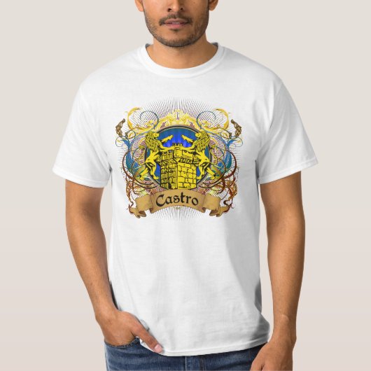 Castro Familienwappen T-Shirt (Vorderseite)