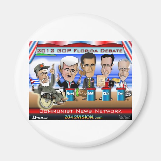 Castro Florida Debatte Magnet (Vorne)