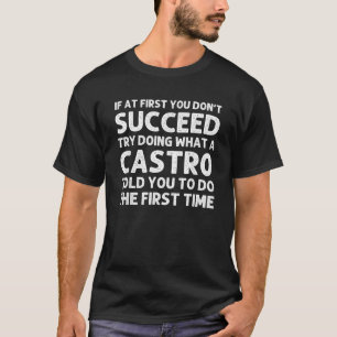 CASTRO Funny Surname Family Tree Geburtstag Wieder T-Shirt