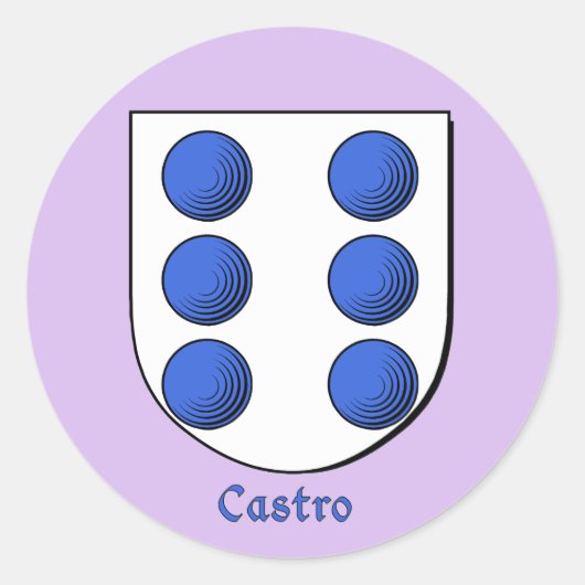 Castro Historic Family Shield Stickers (Vorderseite)