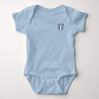 Castro Historischer Schild mit Helm und Mantle Baby Strampler