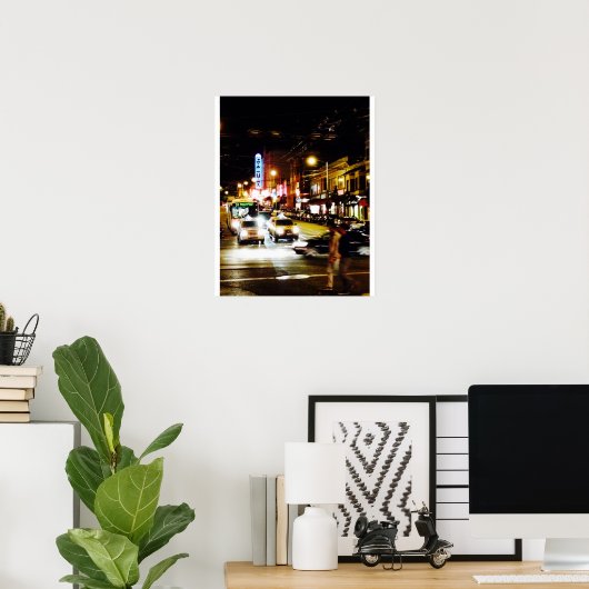 Castro in der Nacht Poster (Heimbüro)