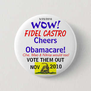 Castro jubelt Obamacare zu Button