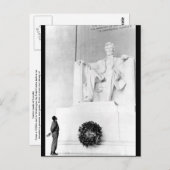 Castro sieht Lincoln an Postkarte (Vorne/Hinten)