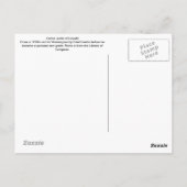 Castro sieht Lincoln an Postkarte (Rückseite)