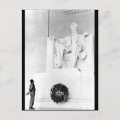 Castro sieht Lincoln an Postkarte (Vorderseite)