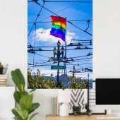 Castro Street Rainbow Flag San Francisco - LGBTQ+ Poster (Heimbüro)