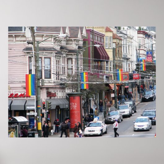 Castro Street - San Francisco, Kalifornien Poster (Vorne)
