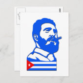 Castro und Kuba Postkarte (Vorne/Hinten)