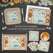 Casual and Fun Board Game Night Square Sticker