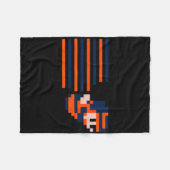 Casual Biscuits Edmonton Eishockey - Edmonton 8-b Fleecedecke (Vorderseite (Horizontal))