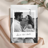 Casual & Chic Photo Frame Wedding Save The Date