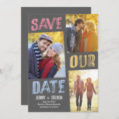 Casual Chic Save the Date Card (Vorne/Hinten)