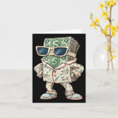 Casual Money Sleepwear Costume For Cash Lovers  Karte (Gelbe Blume)