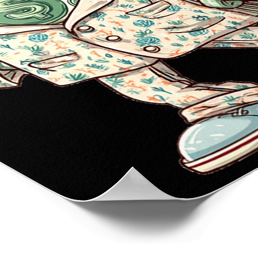 Casual Money Sleepwear Costume For Cash Lovers Poster (Ecke)