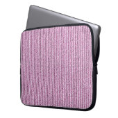 Casual Pink Corduroy Stripe Pattern Laptopschutzhülle (Vorderseite Links)