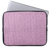 Casual Pink Corduroy Stripe Pattern Laptopschutzhülle (Vorderseite)