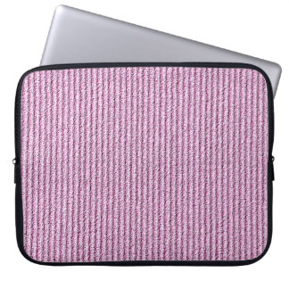 Casual Pink Corduroy Stripe Pattern Laptopschutzhülle