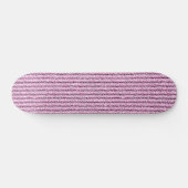 Casual Pink Corduroy Stripe Pattern Skateboard (Horizontal)