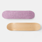 Casual Pink Corduroy Stripe Pattern Skateboard (Horizontal)