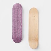 Casual Pink Corduroy Stripe Pattern Skateboard (Vorderseite)
