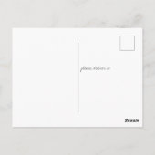 Casual Script | 5 Fotos Umzugsankündigung Postkarte (Rückseite)