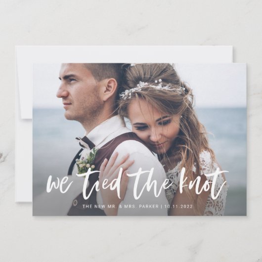 Casual Script | Ankündigung von zwei Fotos (Vorderseite)