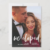 Casual Script | Ankündigung von zwei Fotos (Vorderseite)