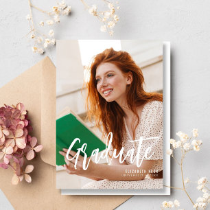 Casual Script Ankündigung von zwei Fotos Abschlu