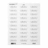 Casual Script Couple Return Address Label (Vorne)