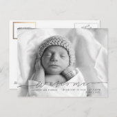 Casual Script | Modernes Foto zur Ankündigung von (Vorne/Hinten)