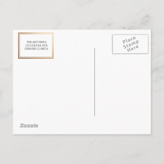 Casual Script | Modernes Foto zur Ankündigung von (Rückseite)