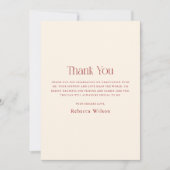 Casual Script Retro Glitter Abschluss  Dankeskarte (Vorderseite)