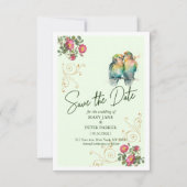 Casual script typography wedding save the date dankeskarte (Vorderseite)