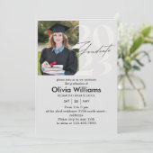 Casual Script |Vertragspartei für den Foto Einladung (Stehend Vorderseite)